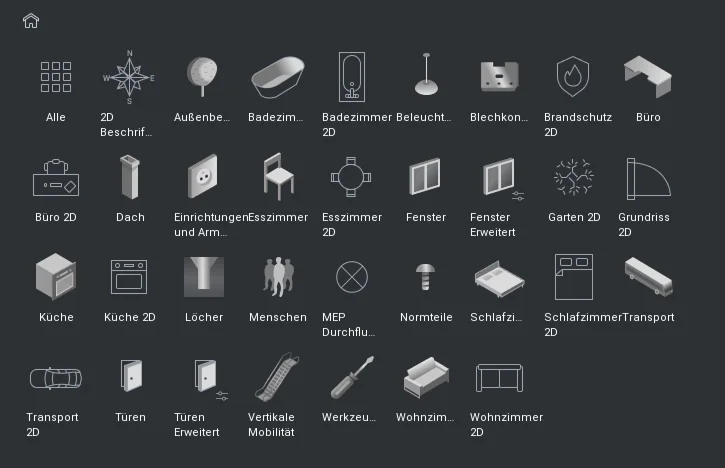 BricsCAD Block Bibliothek
