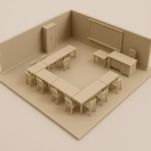 3D-Modelle für die Planung Klassenzimmer