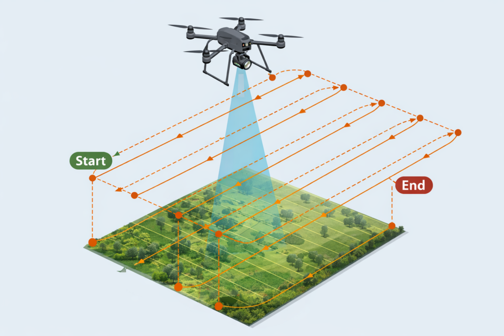 Raster einer Drohnenvermessung